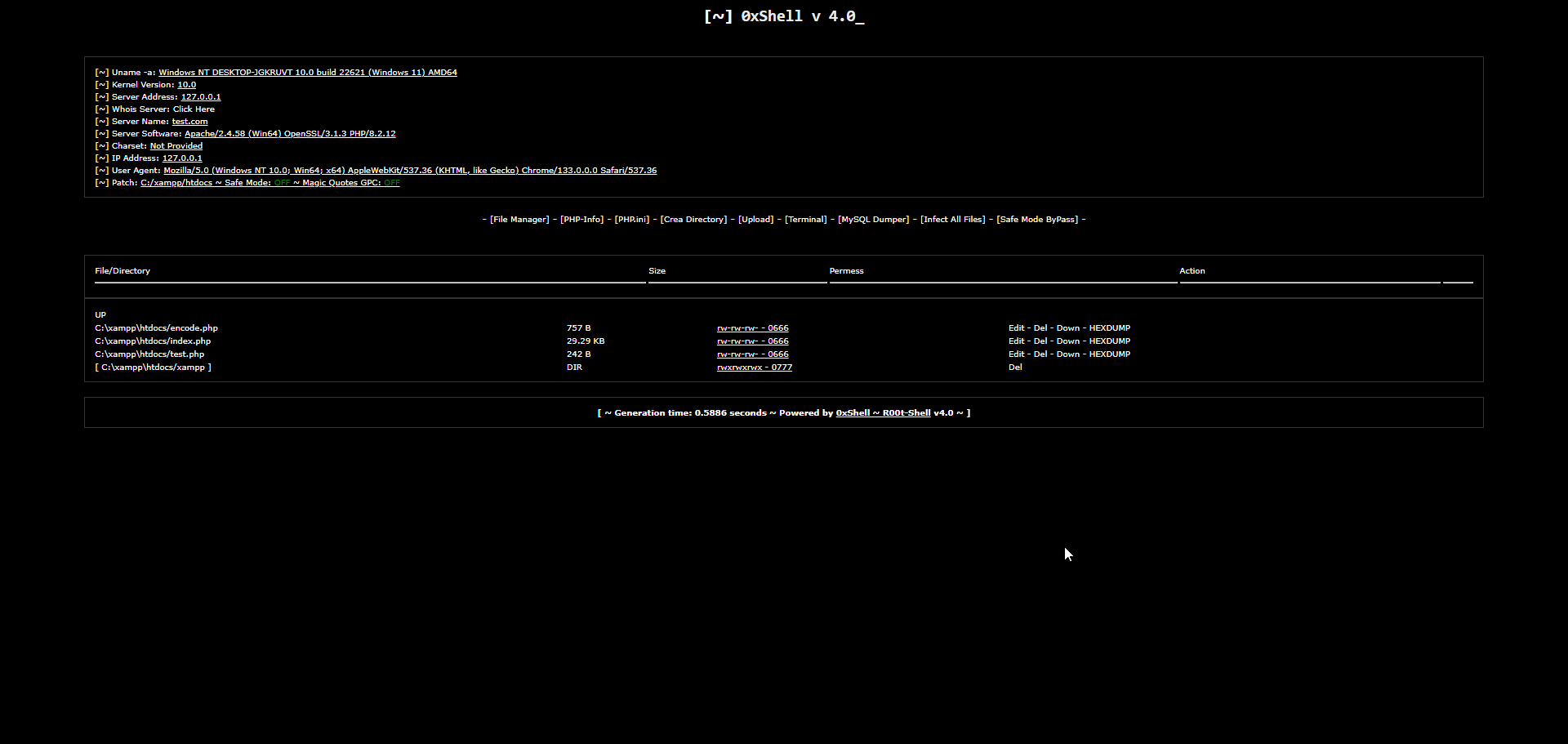 0xShell Web Shell