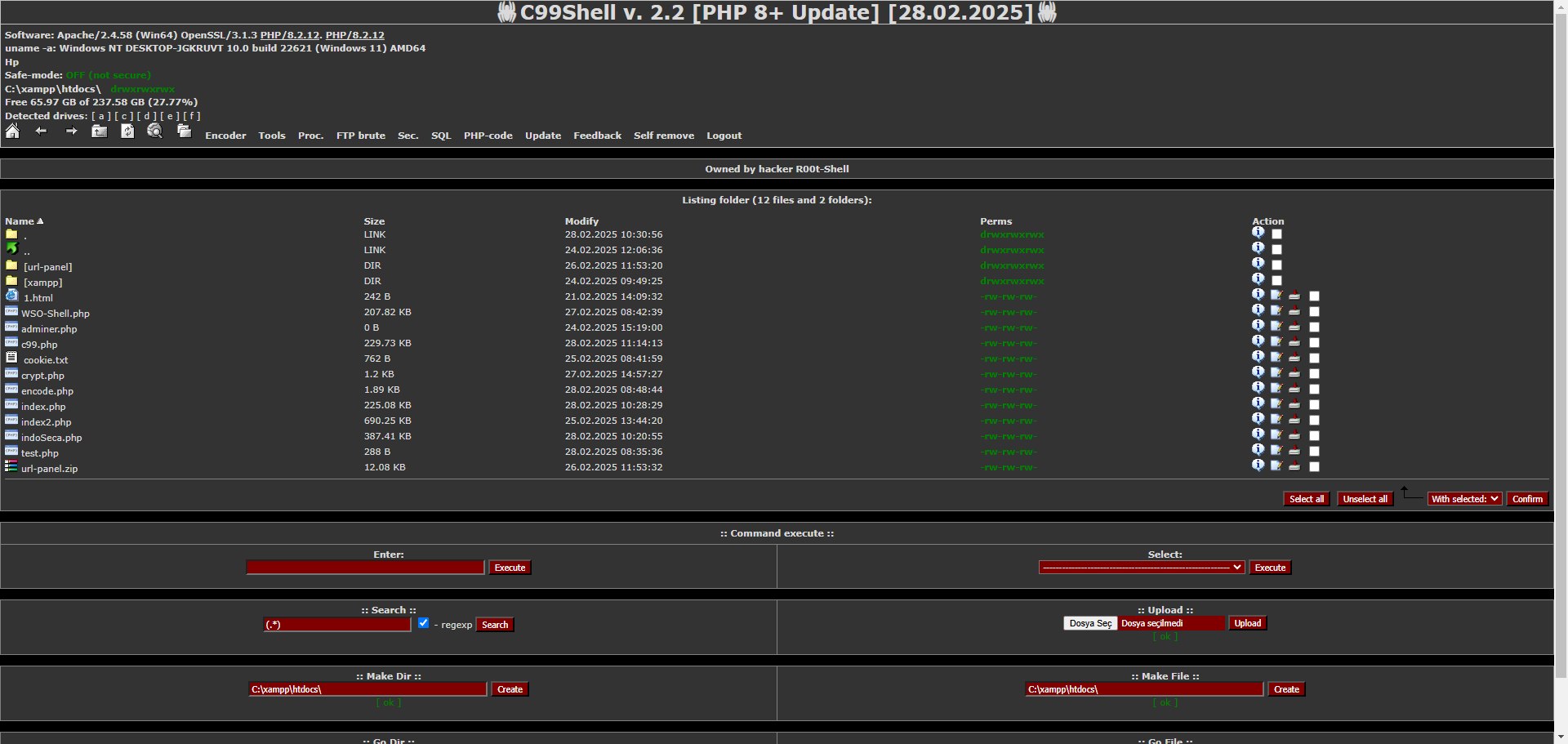 C99 Shell v2.2 – Advanced PHP Web Shell for Server Management