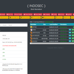 IndoSec-sHell: PHP Security Tool for Ethical Hackers