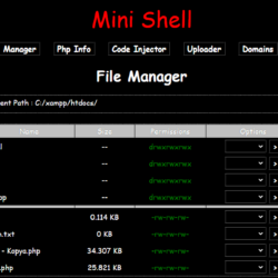 تحليل سكربت Mini Shell PHP