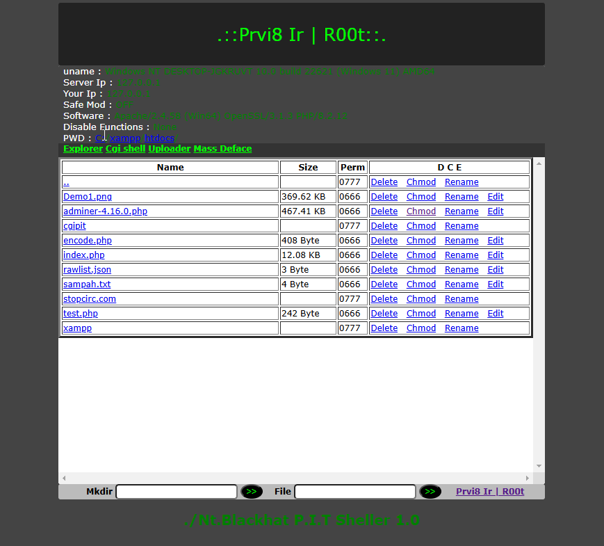 Prvi8-Ir-Web-Shell