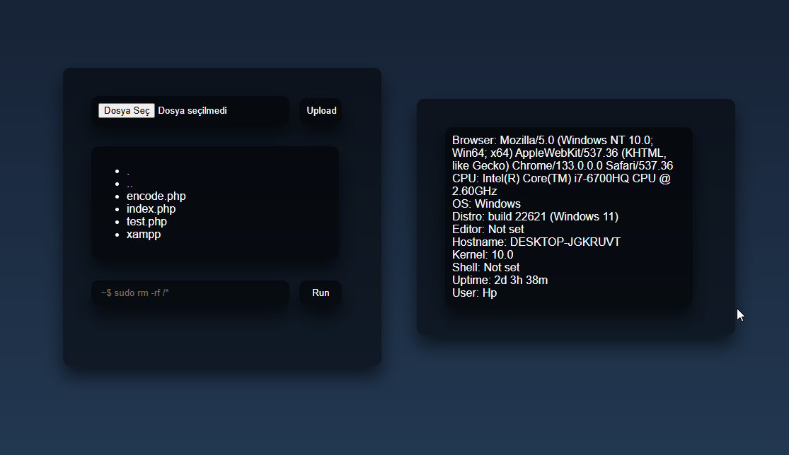 Simple-WebShell Interface
