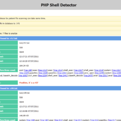 Web Shell Detector